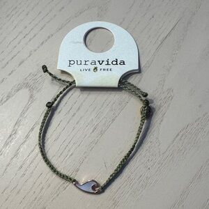 Pura Vida Olive Braided Bracelet